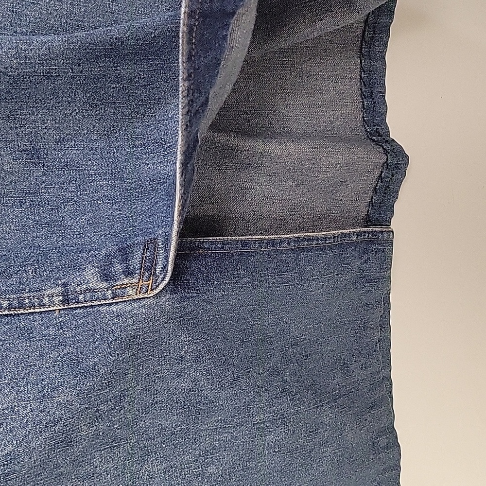 Women's Covington Size 14 Blue Denim Midi Skirt - Picture 7 of 8
